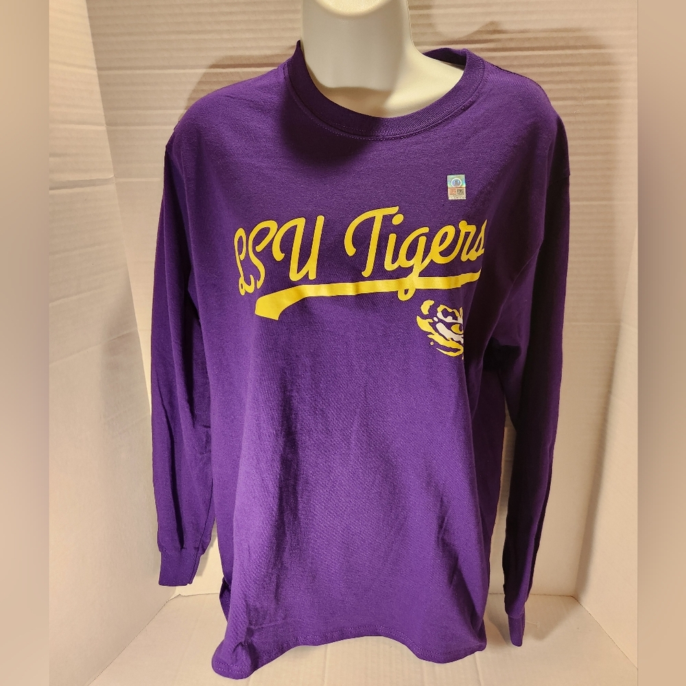 NWT Women's LSU Tigers Purple Long Sleeve Shirt